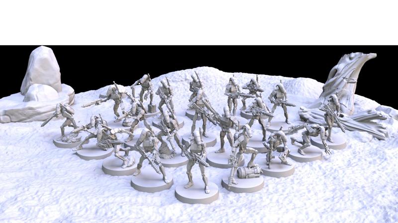 Heavy Battle Droid Miniatures