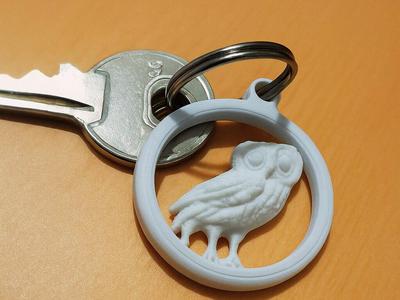 Owl of Athena - Keychain/Pendant
