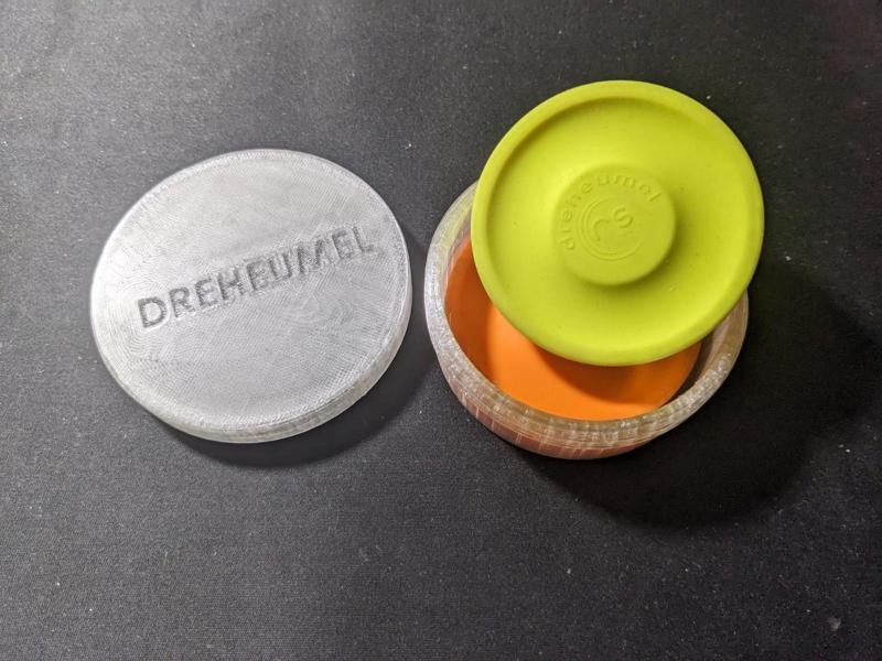 Screw-Box for two Dreheumel Mini Frisbees