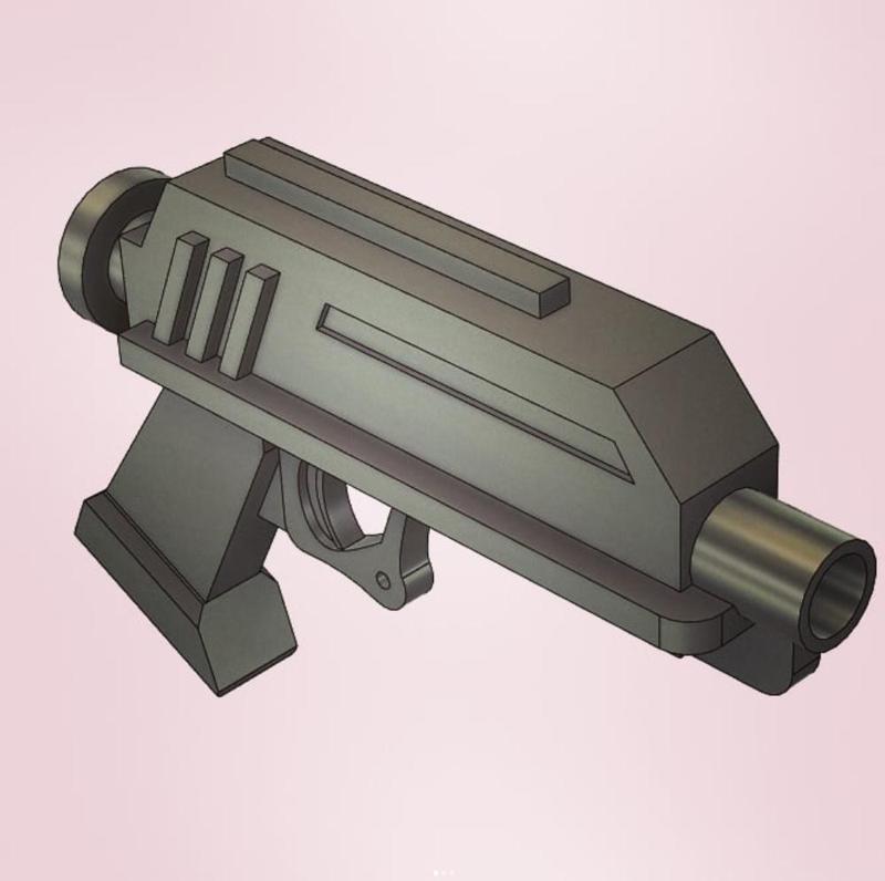 DC-17 Blaster Animated Style
