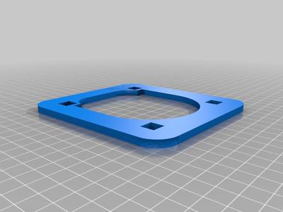 Router template to flush mount a d-ring tie-down point