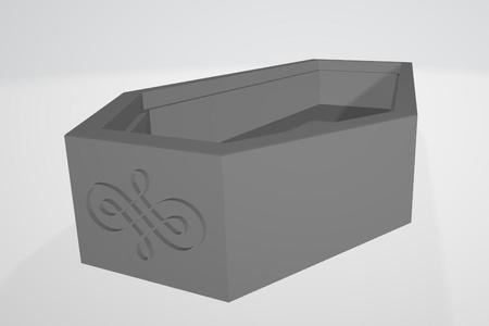 Gothic coffin trinket box