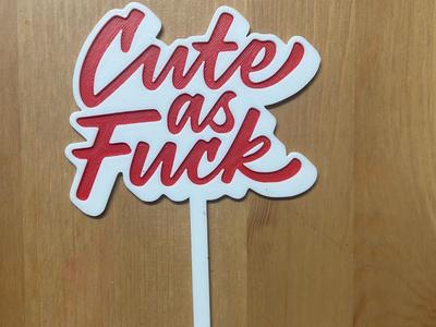 Cute Cake Topper