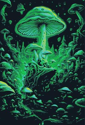 Mushroom poster hueforge