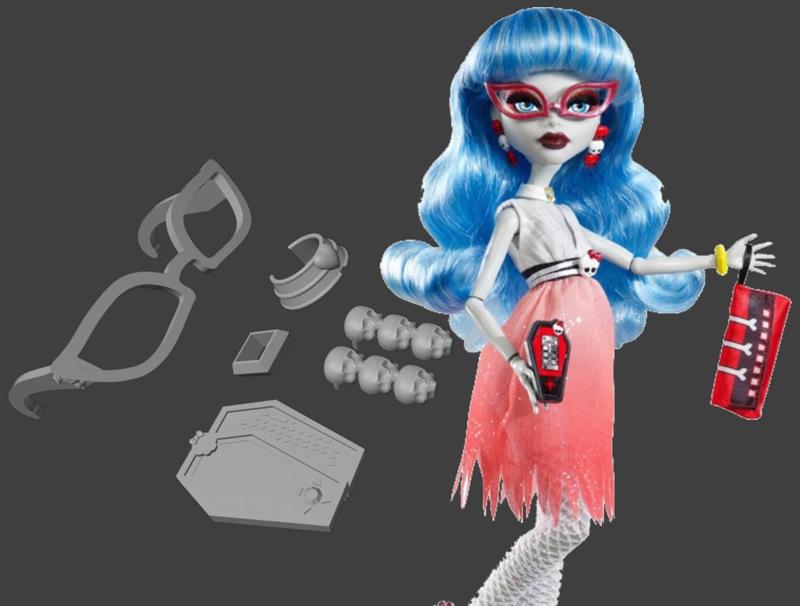 Dawn of the Dance Ghoulia Yelps Glasses, Earrings, Necklace, Bracelet and ICoffin