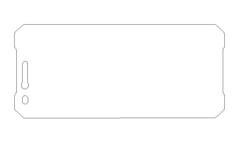 Oukitel WP1 display film (dxf pattern)