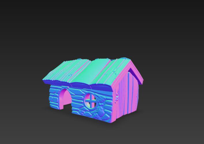 Wooden Cabin Style Hamster House