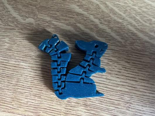 Flexi squirrel keyring