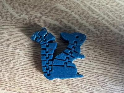 Flexi squirrel keyring