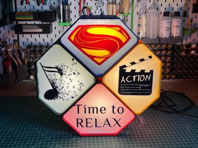 Movie light, lamp for background light