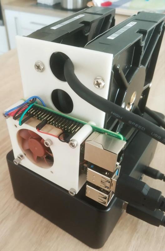 NAS Raspberry Pi 4 hdd 3.5"