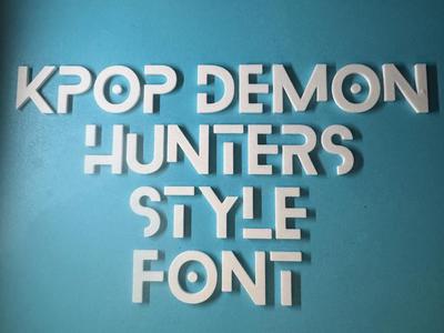 Kpop Demon Hunters Type Font - Full Alphabet 