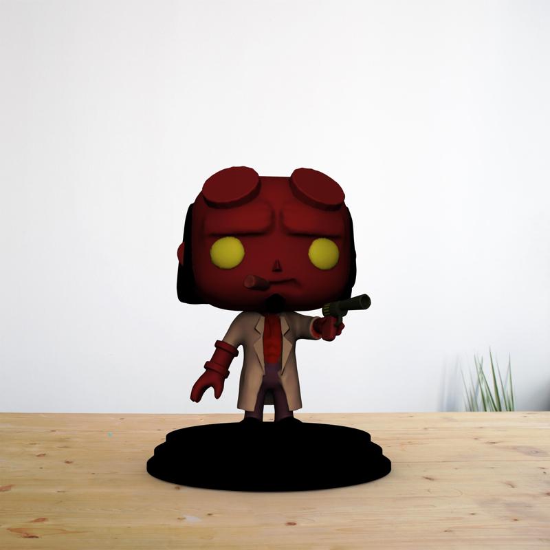 HellBoy Gun PopFunko 3D print model