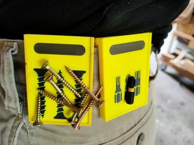 Belt magnetic screw/bit holder