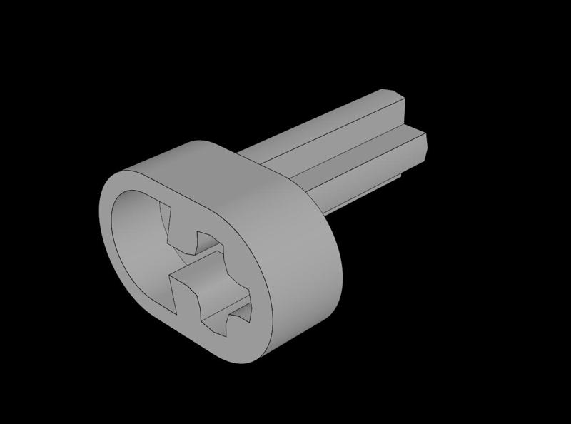 Lego Compatible (2853.dat) Technic Engine Crankshaft
