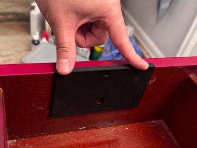 Cabinet drawer pull template 4 drawer lengths 