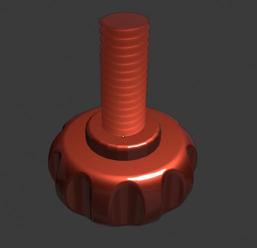 Spinning reel handle screw
