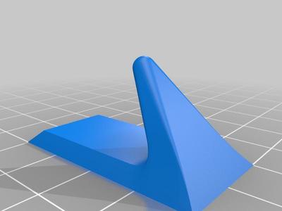 Customizable wall hook optimized for double-sided adhesive tape and FDM v2