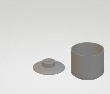 LEGO Head (Tissue) Container