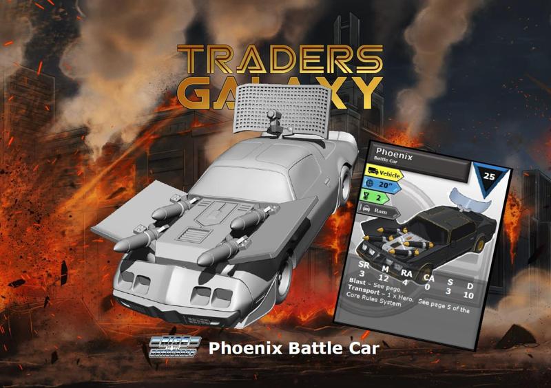 Phoenix Battle Car - Rise of the Democracy Miniature Game