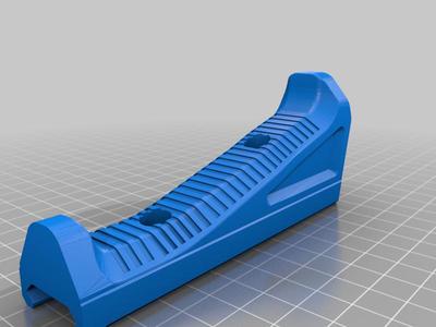 P-Rail M-lok Afg grip Remix (+1 Inch)
