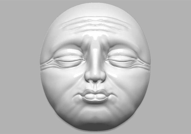 Modern Face Sculpture Wall Art N 2