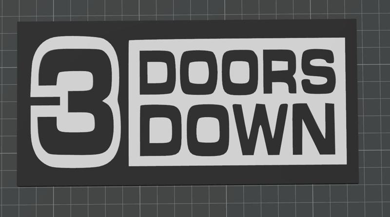 3 Doors Down Band Sign