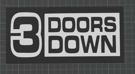 3 Doors Down Band Sign