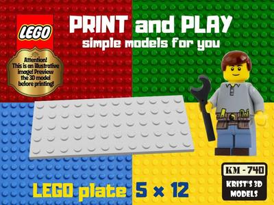 lego plate 5x12