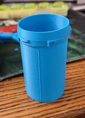 CVS pill bottle with locking mechanism