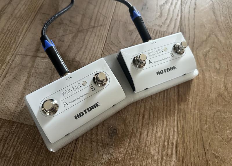 Holder for two Hotone Ampero Dual Footswitches