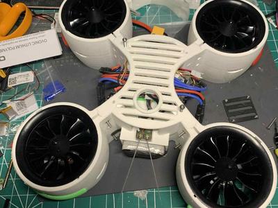 Quadcopter Drone 70mm EDF - Large Battery 48x48mm