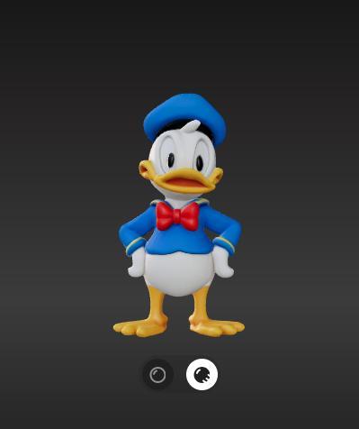 Stylized Donald Duck 3D Printing Model – Iconic Cartoon Pose