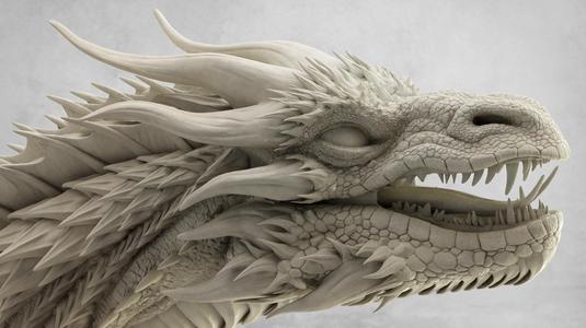 Majestic Dragon Statue – Detailed 3D Printable Fantasy Sculpture