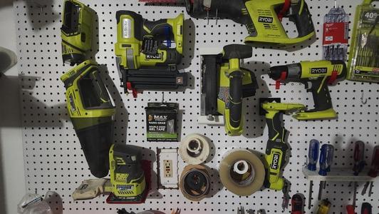 Ryobi Sander Platform for Pegboard