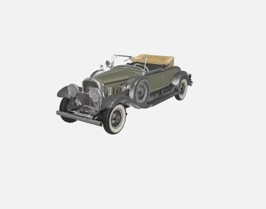 1930 Cadillac V-16 in 3D