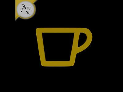Simple Coffee Cup Symbol - 2D Art