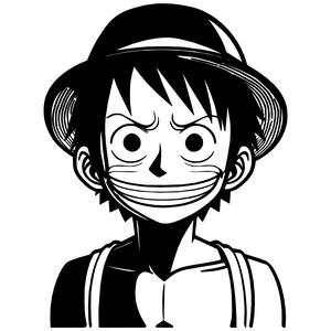 MONKEY D. LUFFY WALL DECOR 2D 3D SILHOUETTE