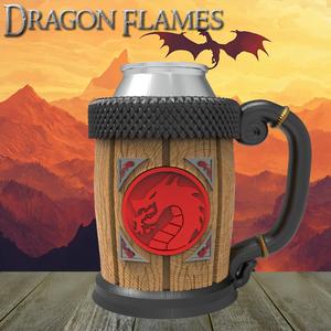 Dragon Flames Tankard - Can Holder