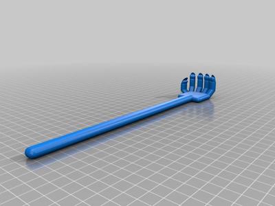 Back Scratcher Hand With Nails