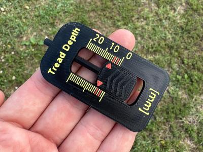 Tread depth gauge