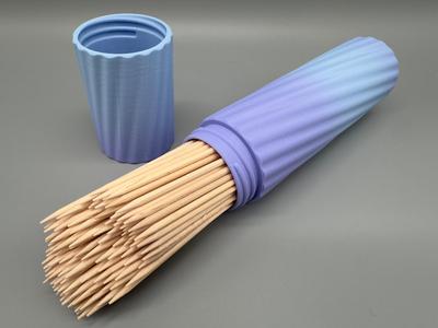 Container with screw lid internal 38x205mm Skewers 