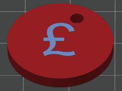 UK £1 size shopping cart coin