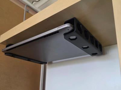 Under desk laptop holder