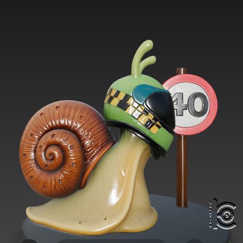 Speedy Snail - 3D Model for Printing