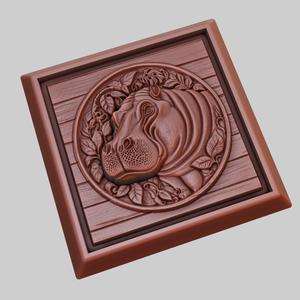 Hippopotamus Animal 3D Model for CNC Router Laser & 3D Printer