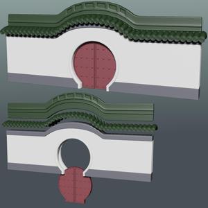 Moon Gate Wall Terrain Wargaming 