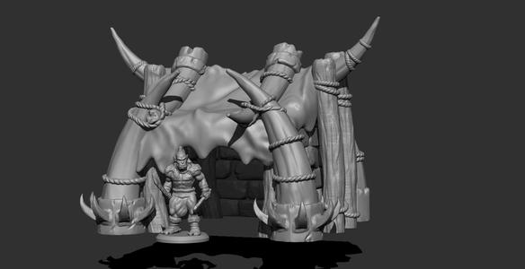 Orc War Tent – Fantasy Wargaming & Tabletop Terrain