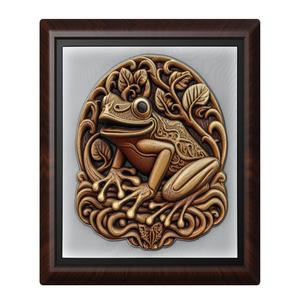 Frog animal wall art relief wall decor