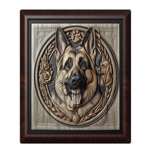 Dog German Shepherd animal wall art relief wall decor